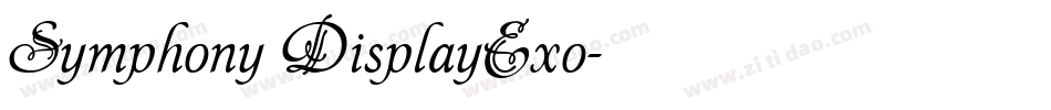 Symphony DisplayExo字体转换